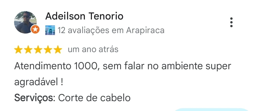 Avaliação de Adeilson Tenorio